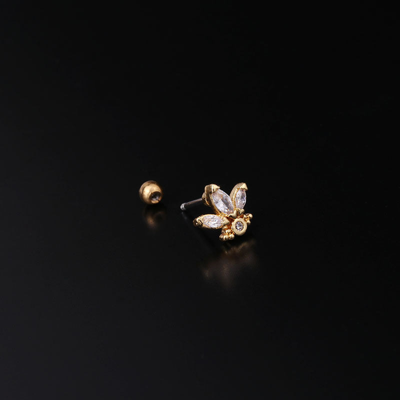 20G Rose Gold Insects Cartilage Studs Helix Daith Studs | HSPJ319